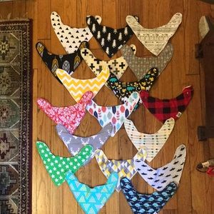 Bandana Bibs - 18 various colors & patterns
